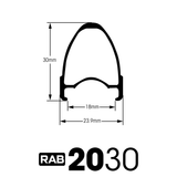 Supratech RAB 2030 Aluminum Wheelset (Rim Brake)