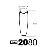 Supratech RCO 2080 Carbon Wheelset (Rim Brake)