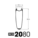Supratech RCO 2080 Carbon Wheelset (Rim Brake)